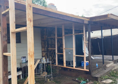 Under construction patio