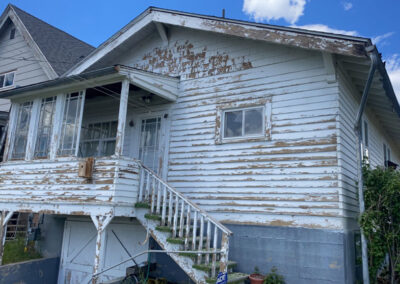 Shot before of two-story house project