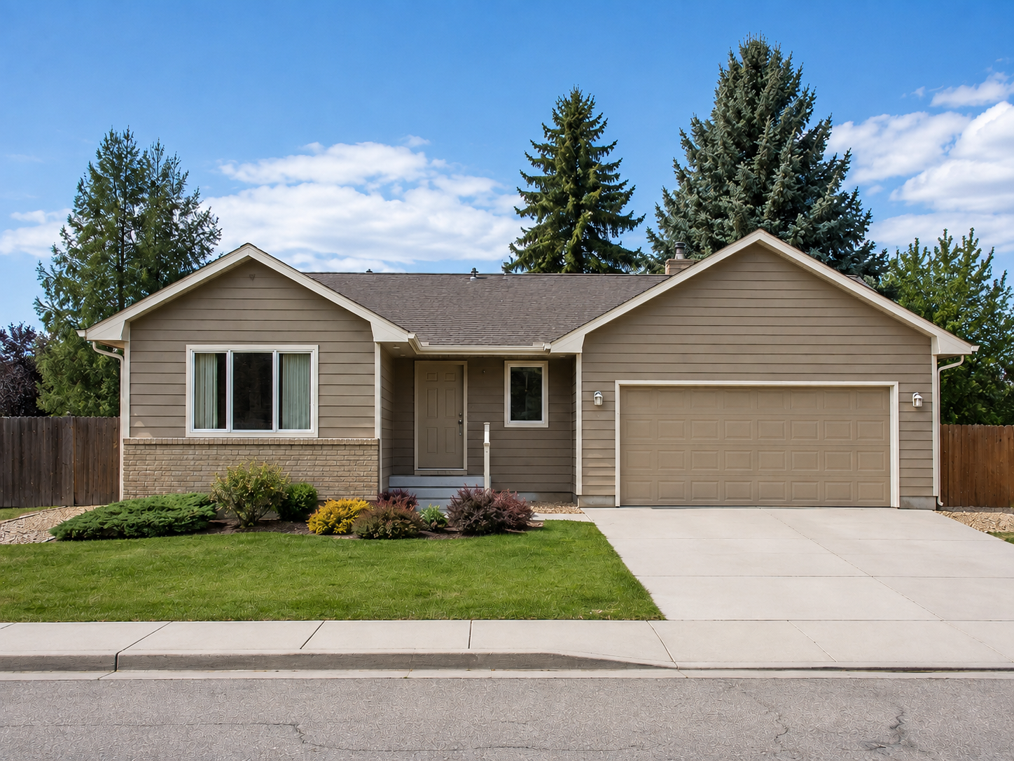 after exterior house painting siding