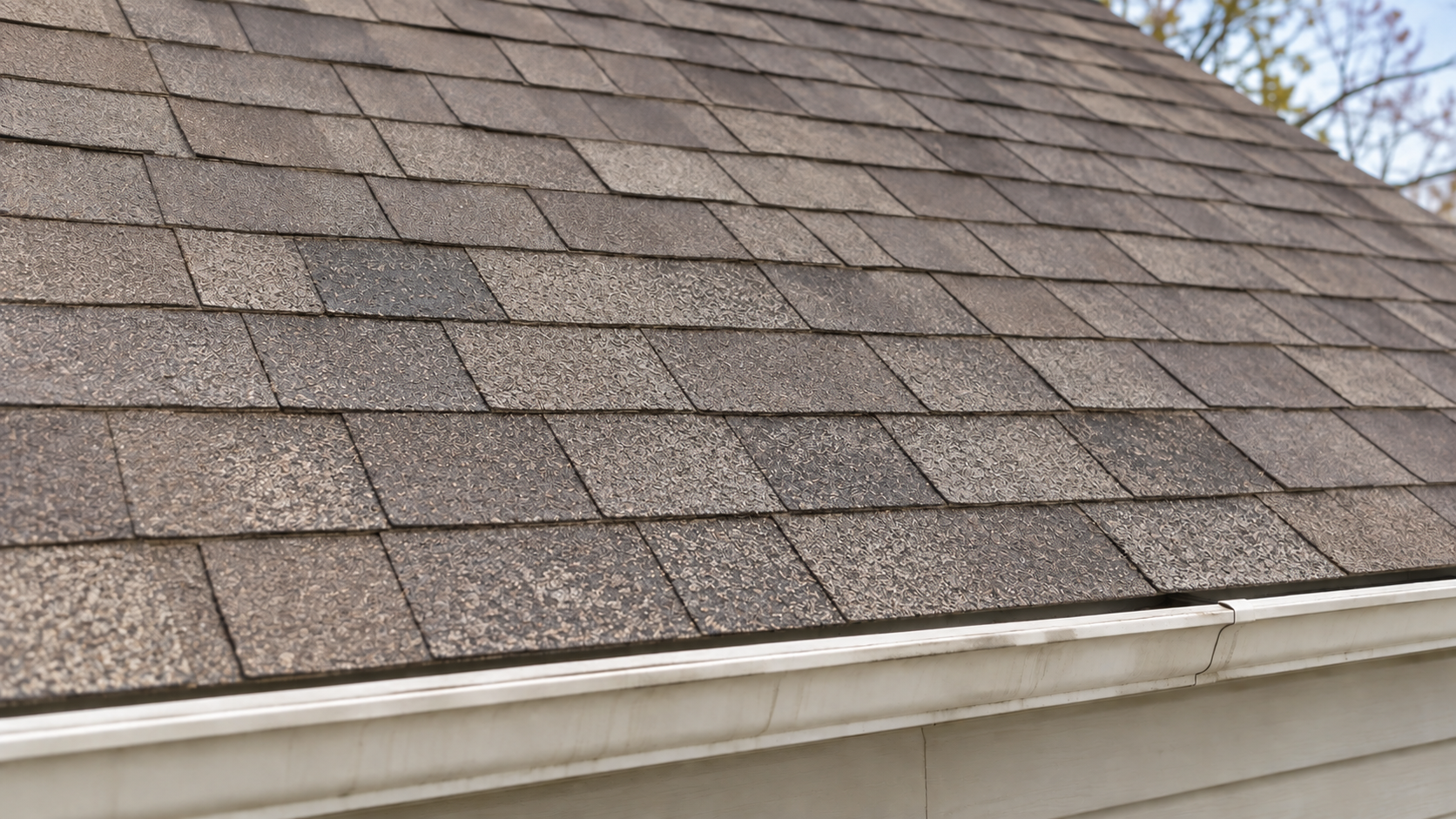 After weathered roof repair