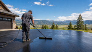 Asphalt sealcoating services in Montana