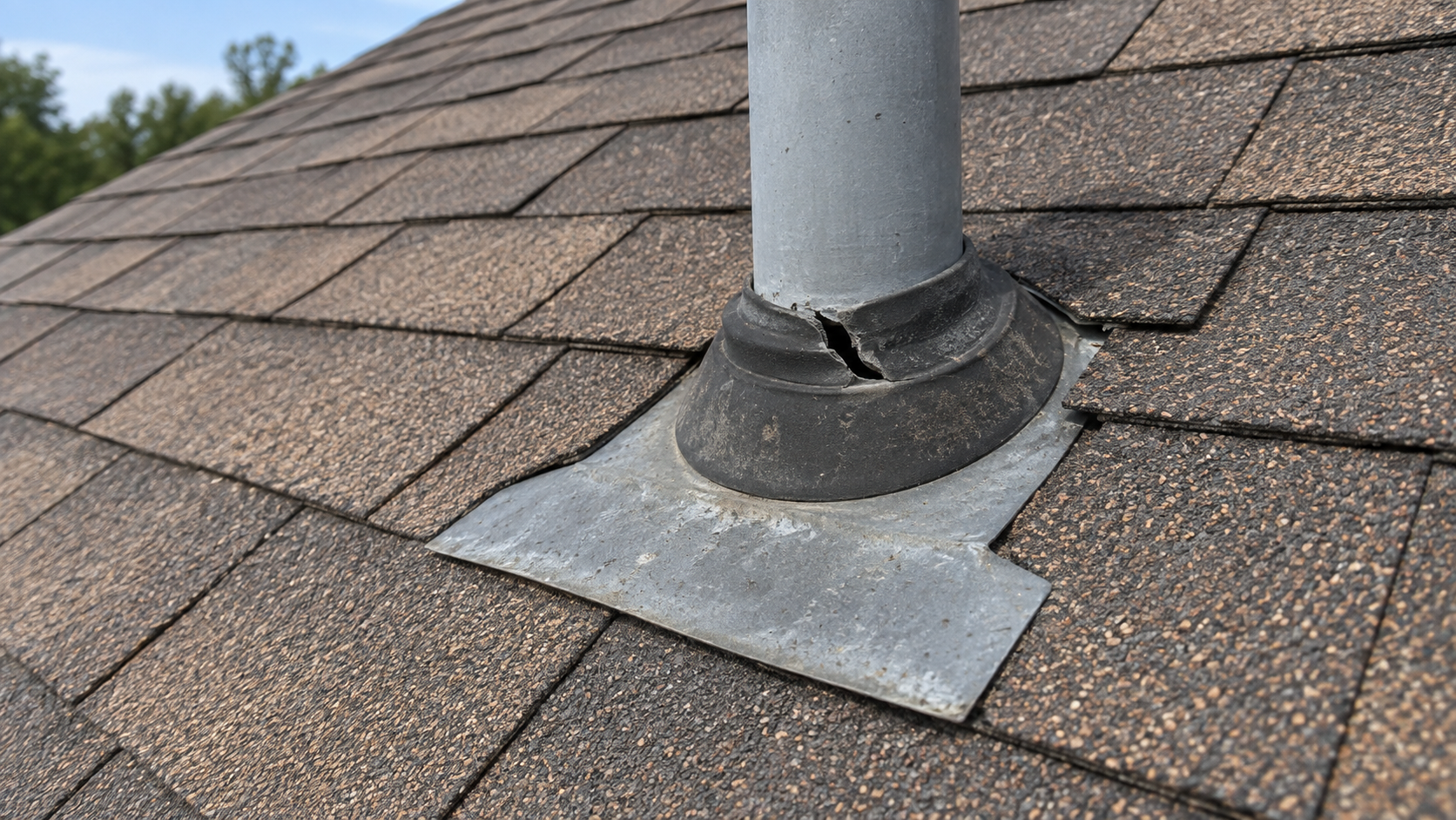 Before roof leak repair