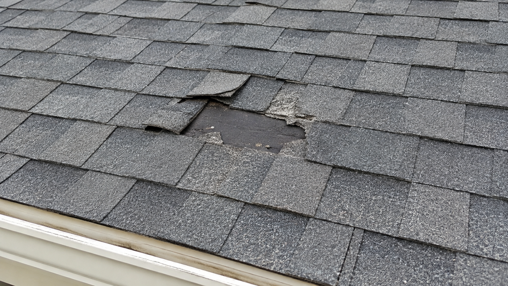 Before shingle repair