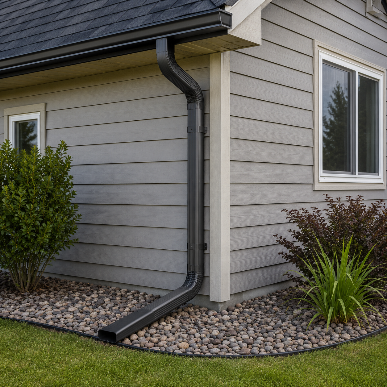 Downspout installation services