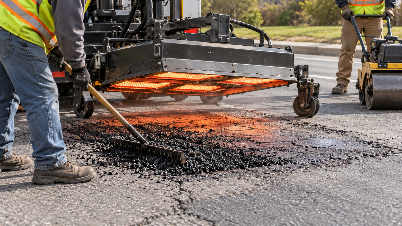 Infrared asphalt repair