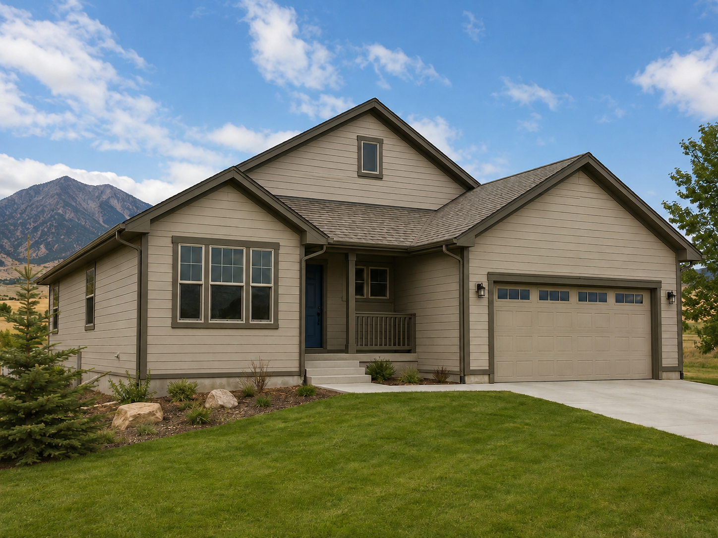 House after painting the exterior
