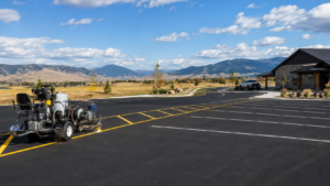 Parking lot striping services in Montana